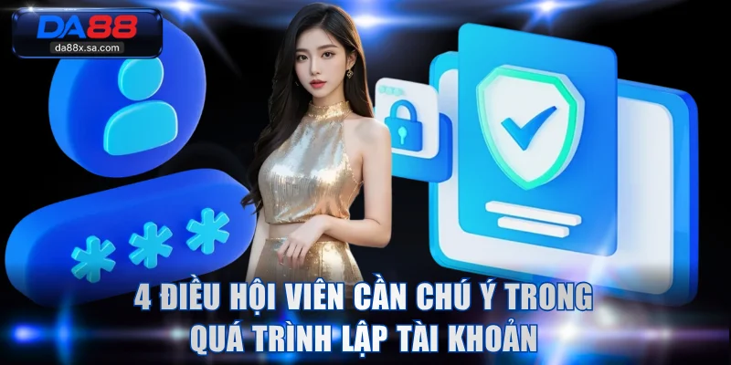4 điều hội viên cần chú ý trong quá trình lập tài khoản