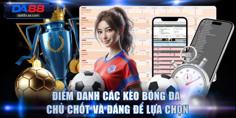 Điểm danh các kèo bóng đá chủ chốt và đáng để lựa chọn