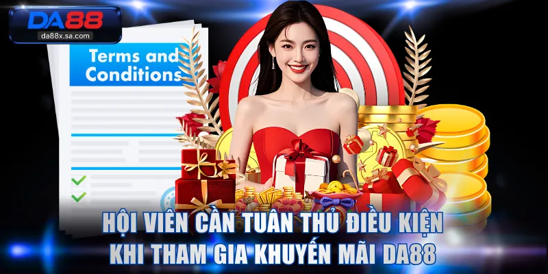Hội viên cần tuân thủ điều kiện khi tham gia khuyến mãi DA88