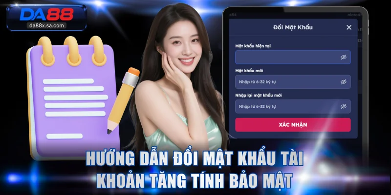 Hướng dẫn đổi mật khẩu tài khoản tăng tính bảo mật