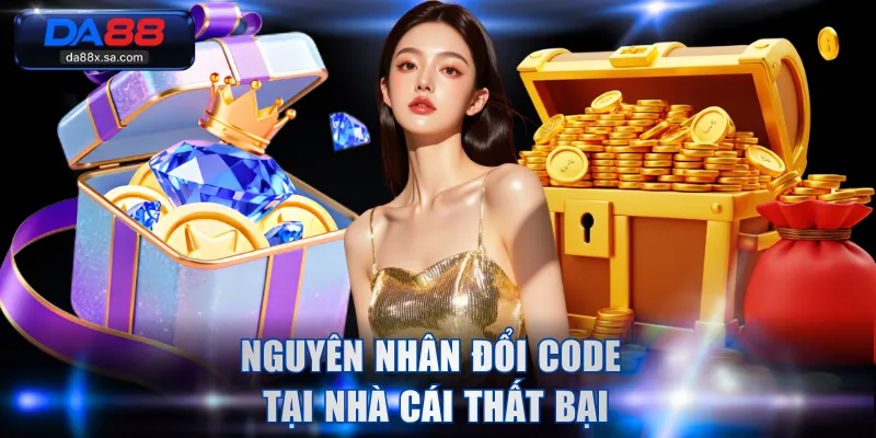 Nguyên nhân đổi code tại nhà cái thất bại