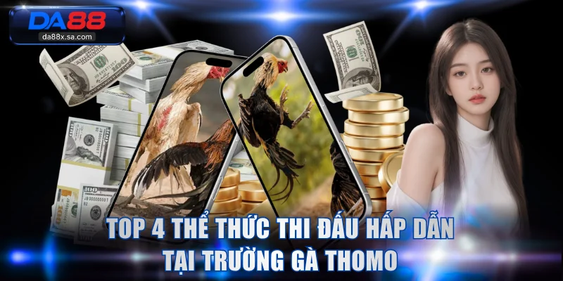 Top 4 thể thức thi đấu hấp dẫn tại trường gà Thomo